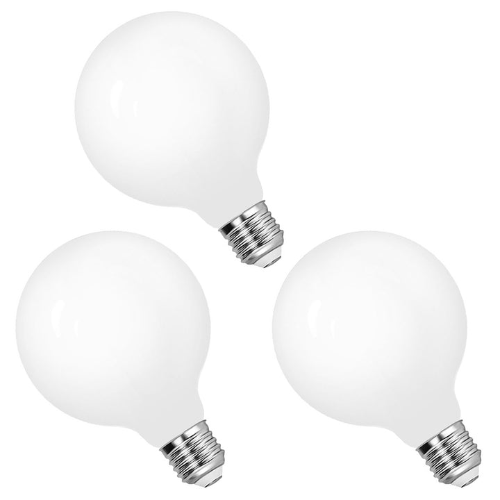 LED E27 Edison Screw Light Bulb, 6W 680Lm Nature White 4000K, G95 Long Filament Large Globe