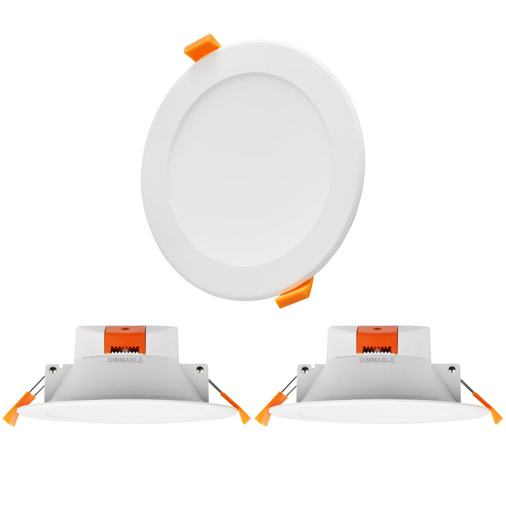 Dimmable 12W LED Large Downlights Kitchen Bathroom Ceiling Recessed Lamps 1100Lm CCT 3 Lamps