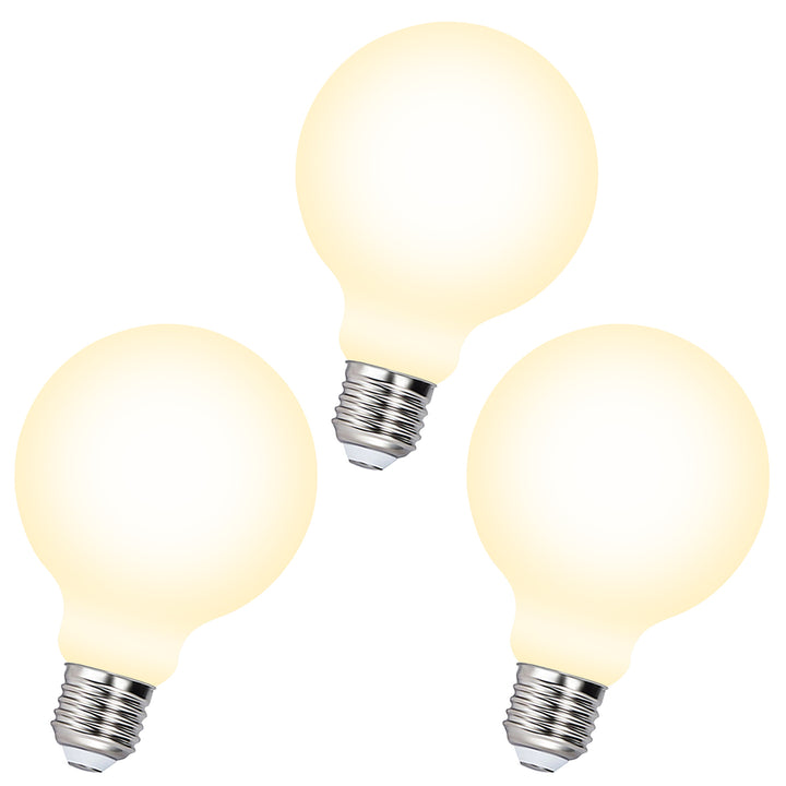 Dimmable 8W LED G95 Large Globe E27 Edison Screw Round Light Bulbs 950Lm Omnidirectional Warm White 3000K 3 Pack