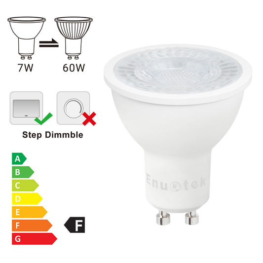 7W GU10 LED Spotlights LED Spot Light Bulbs 3 Steps Dimmable Cool White 5000K 6 Pack